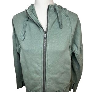 Free People Movement Light Green Zip-Up Hoodie